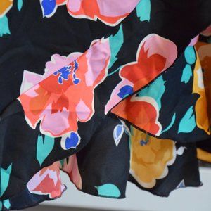 Floral Print True Wrap Dress